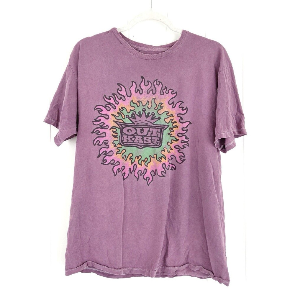 Live Nation Outkast Purple Sun Flame Mandala Graphic Tshirt Concert Medium